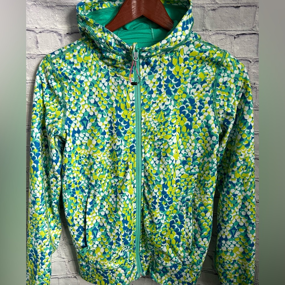 IVIVVA Lululemon girls size 12 reversible full zip jacket